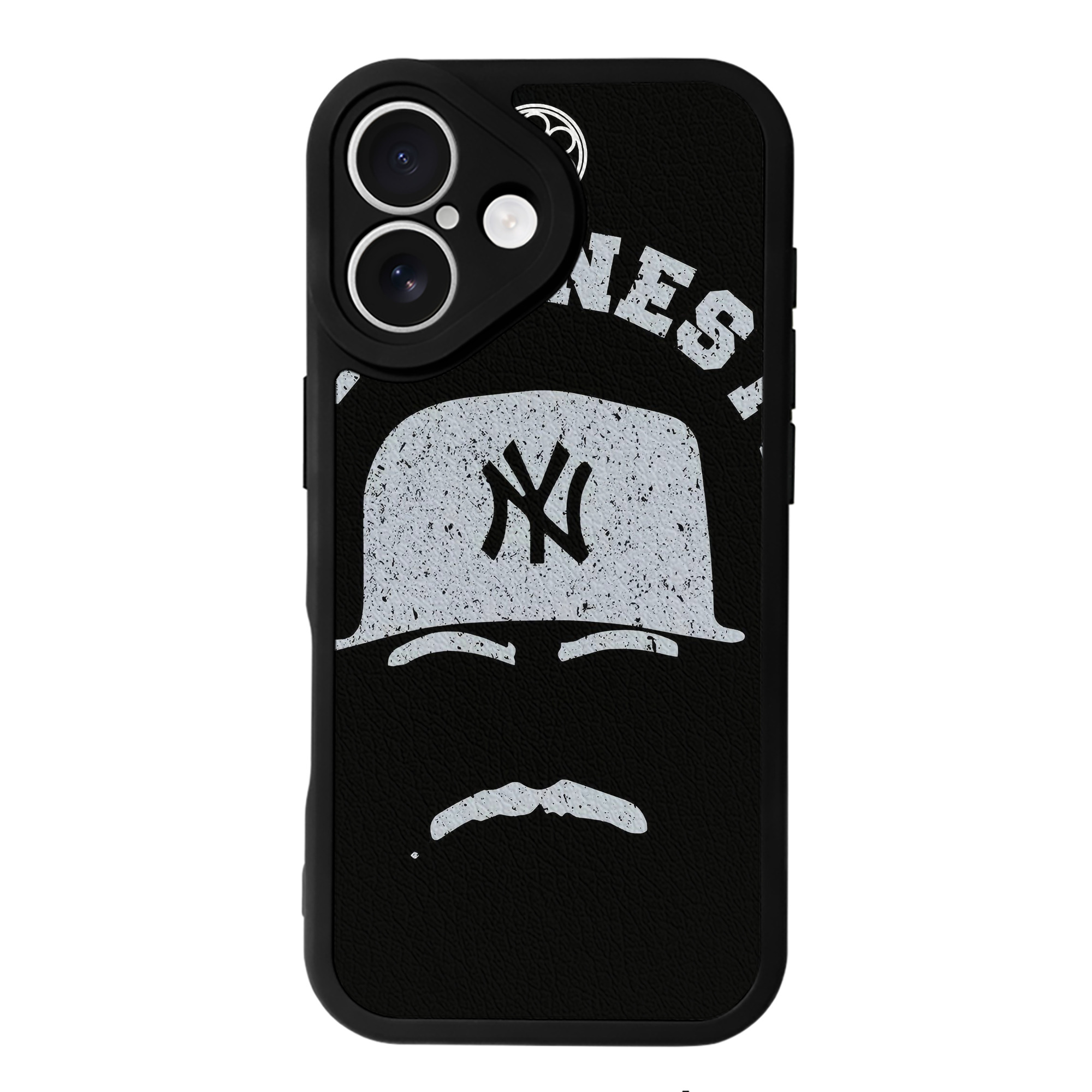 New York Yankees 152 IPhone 16 Silicone Leather Case – UV Print, Lambskin Texture – Perfect Fit, Wireless Charging Compatible, Scratch Resistant, Precise Cutouts – Stylish Protection For IPhone 16